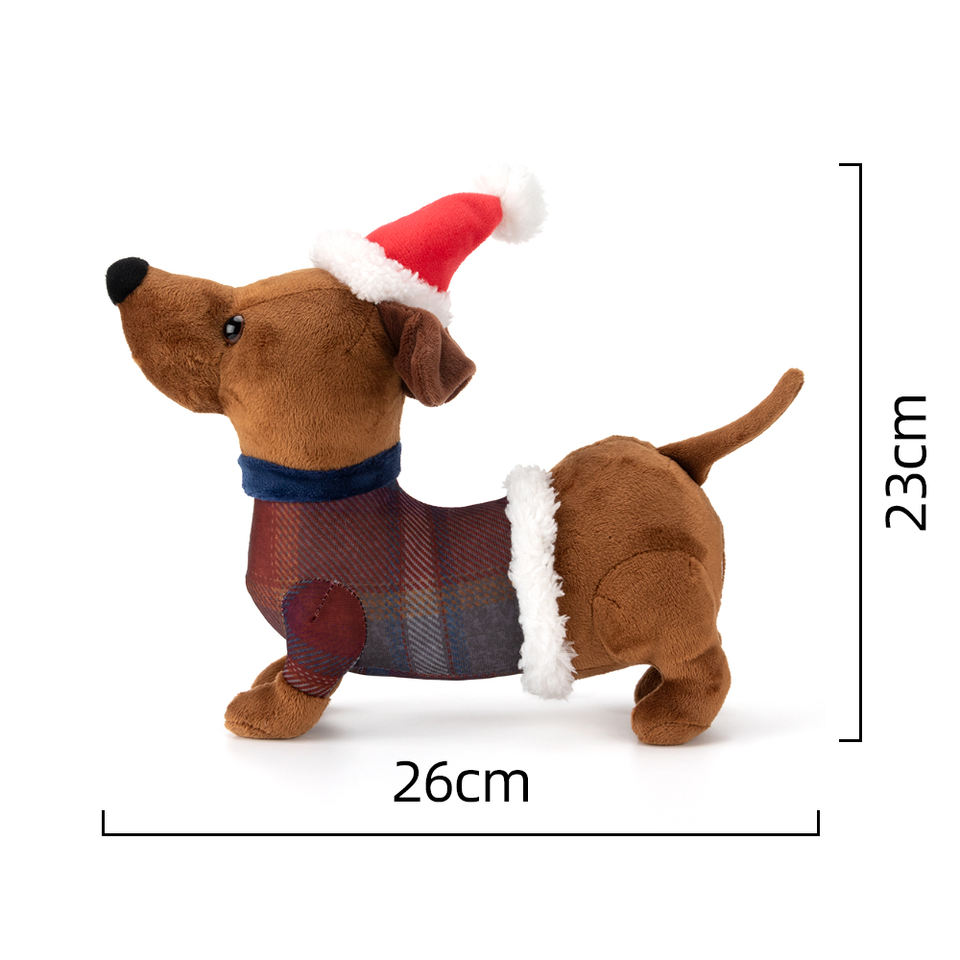 BSCIShenzhenManufacturerIndoorChristmasDecorationDachshundDogToy3