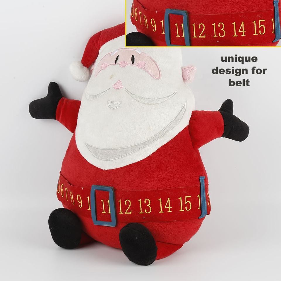 BSCIFactoryWholesalePlushToyStuffedSantaClausChristmasGiftDolls5