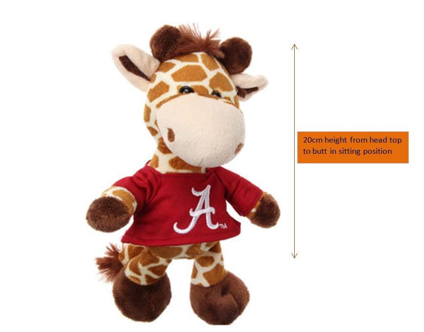 Animaltoyfactorycustomembroideredtshirtsoftstuffedgiraffeplushtoy2