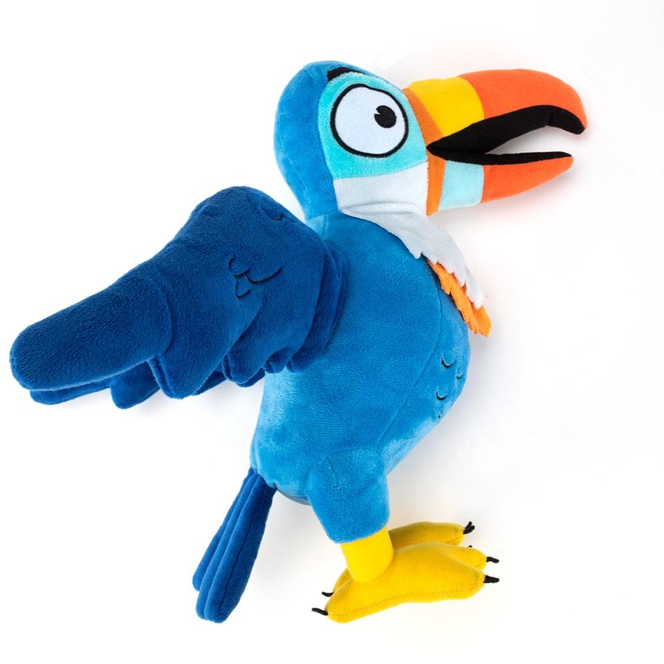 AnimalSoftToyPlushStuffedBlueCustomBirdToyParrot5