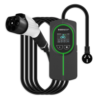 普诺得充电枪3.5KW8-16A射频款彩屏特斯拉专用