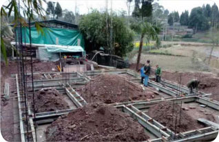 2. Foundation construction-foundation formwork support