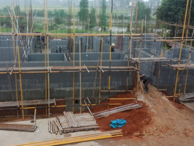 3. Construction of first floor module: 11 days