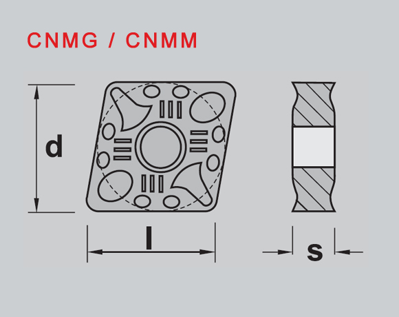 负前角刀片CNMGCNMM-线图
