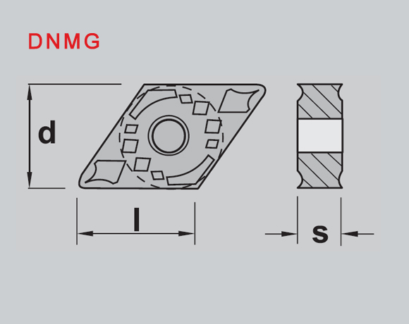 负前角刀片DNMG-线图