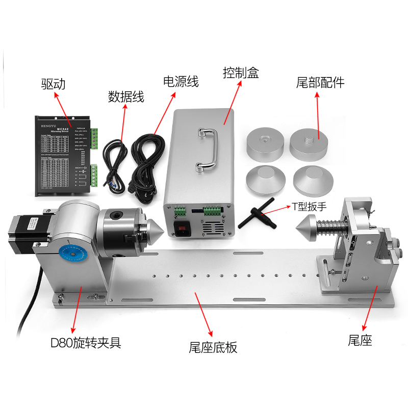 旋转夹具+尾座+驱动箱