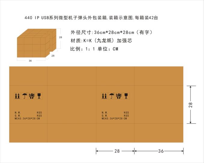 440 IP USB微型机 子弹头系列产品外箱4.05.362828-CB00 36x28x28CM