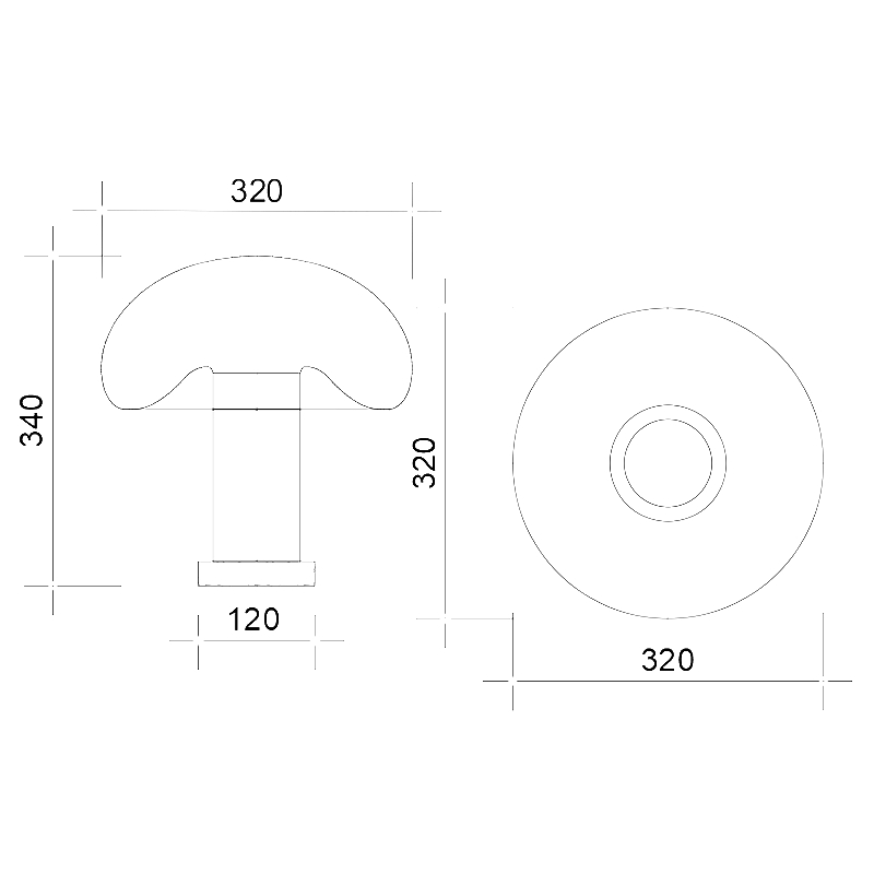 DL-0038-DL-0038蘑菇台灯非标定制灯具工厂光士照明-1