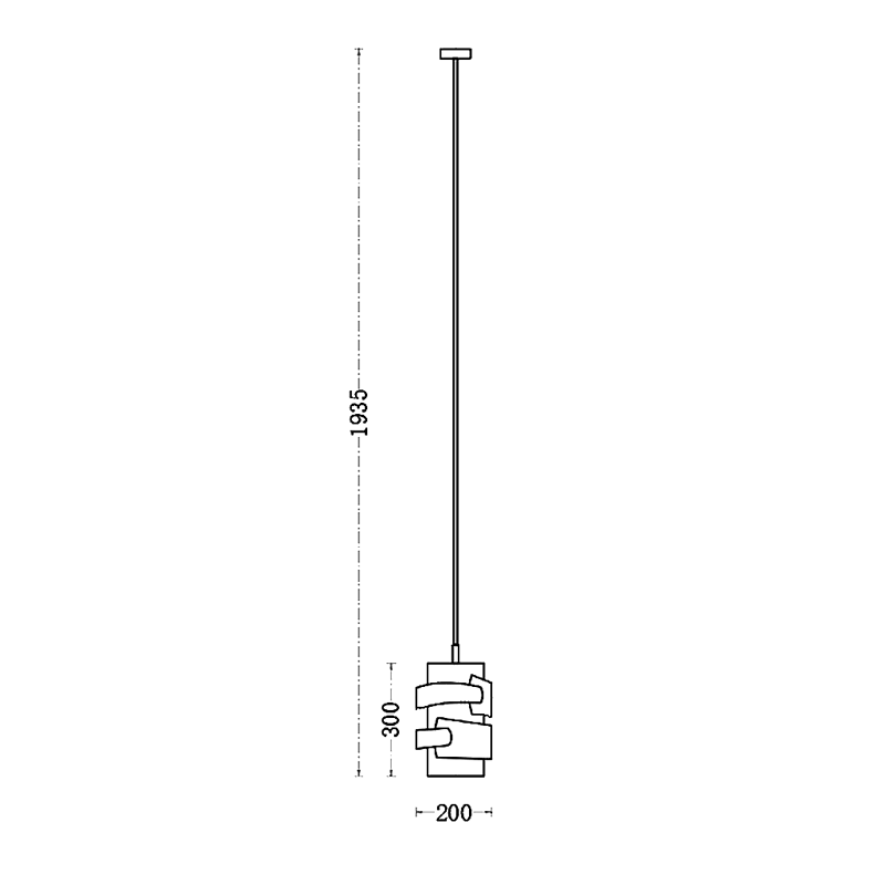 CH-0046-CH-0046Tworingsforgedtexturechandelier光士艺术灯具双寰锻凿肌理吊灯设计师非标灯具定制-1