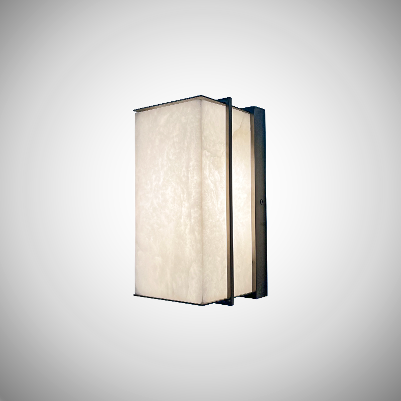 W-0016-W-0016Non-standardcustomrectangularSpanishmarblewalllight矩形西班牙云石壁灯设计师定制款非标定制光士照明灯具工厂-4