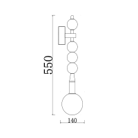 W-0019-AureateRadiance耳钉壁灯W-0019光士照明设计师非标灯具定制-5