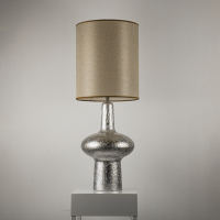 DL-0145-EchoClayTableLamp·EtchedSilverSkin雕纹银釉台灯中古台灯DL-0145-4