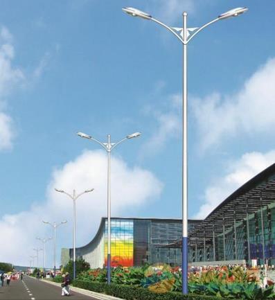 哈密市的路灯杆