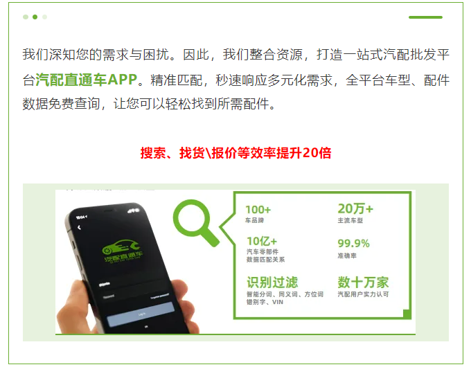 全平台车型、配件数据免费查询