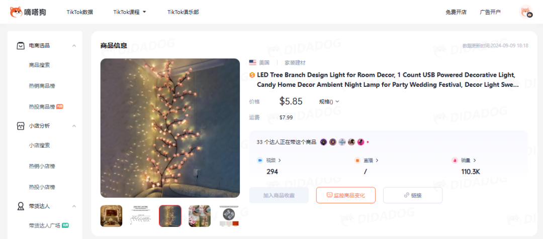 TikTokShop口腔泡泡糖日出2千单,近期节日爆卖竟是这种万圣睡衣 | 嘀嗒狗