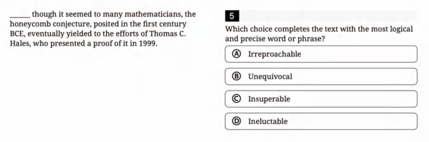 SAT真题卷及全套解析:考试中最常见的题目和词汇是什么?