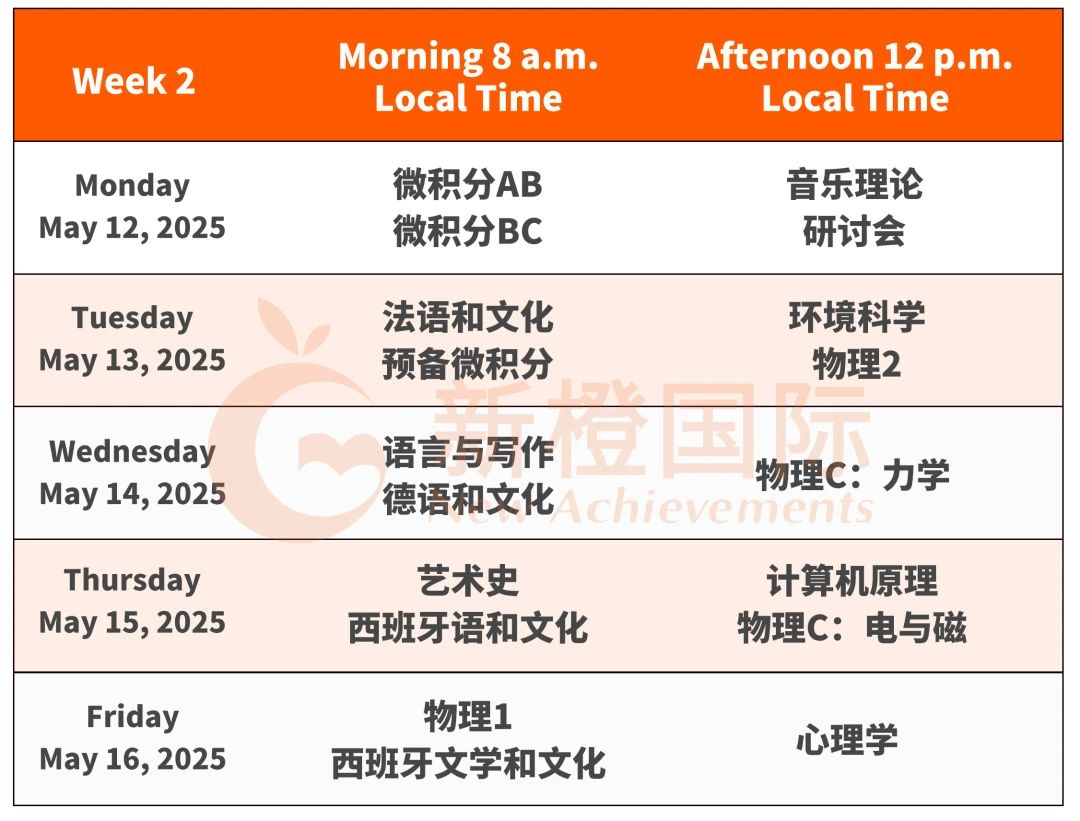 CB官宣2025年AP考试时间：附常规及延迟考试科目时间安排