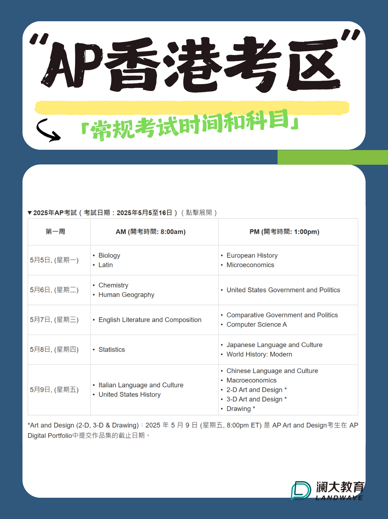 2025年AP考试中国香港考区攻略