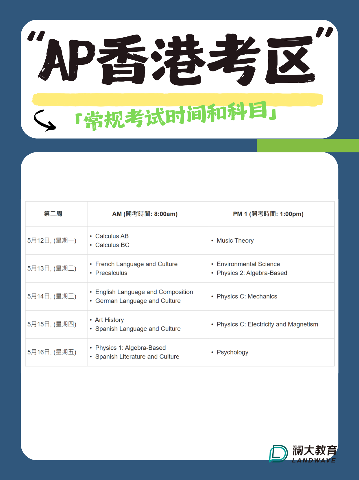 2025年AP考试中国香港考区攻略