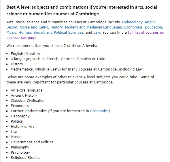 2025年A-Level选课指南