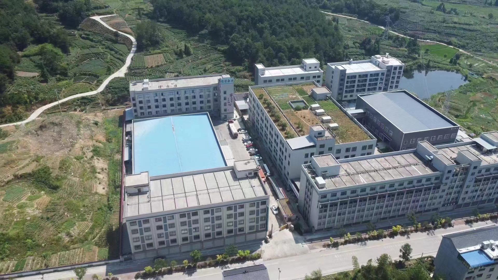 浙江亿方新材料工厂俯瞰图