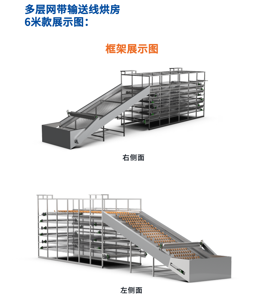 多层网带烘干机