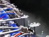SAWEY萨威SYA-5ST不锈钢自动喷枪喷涂水性UV涂料应用于塑胶制品