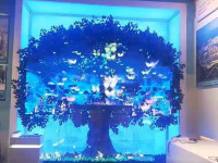 定制异形透明树形LED屏应用福建某博物