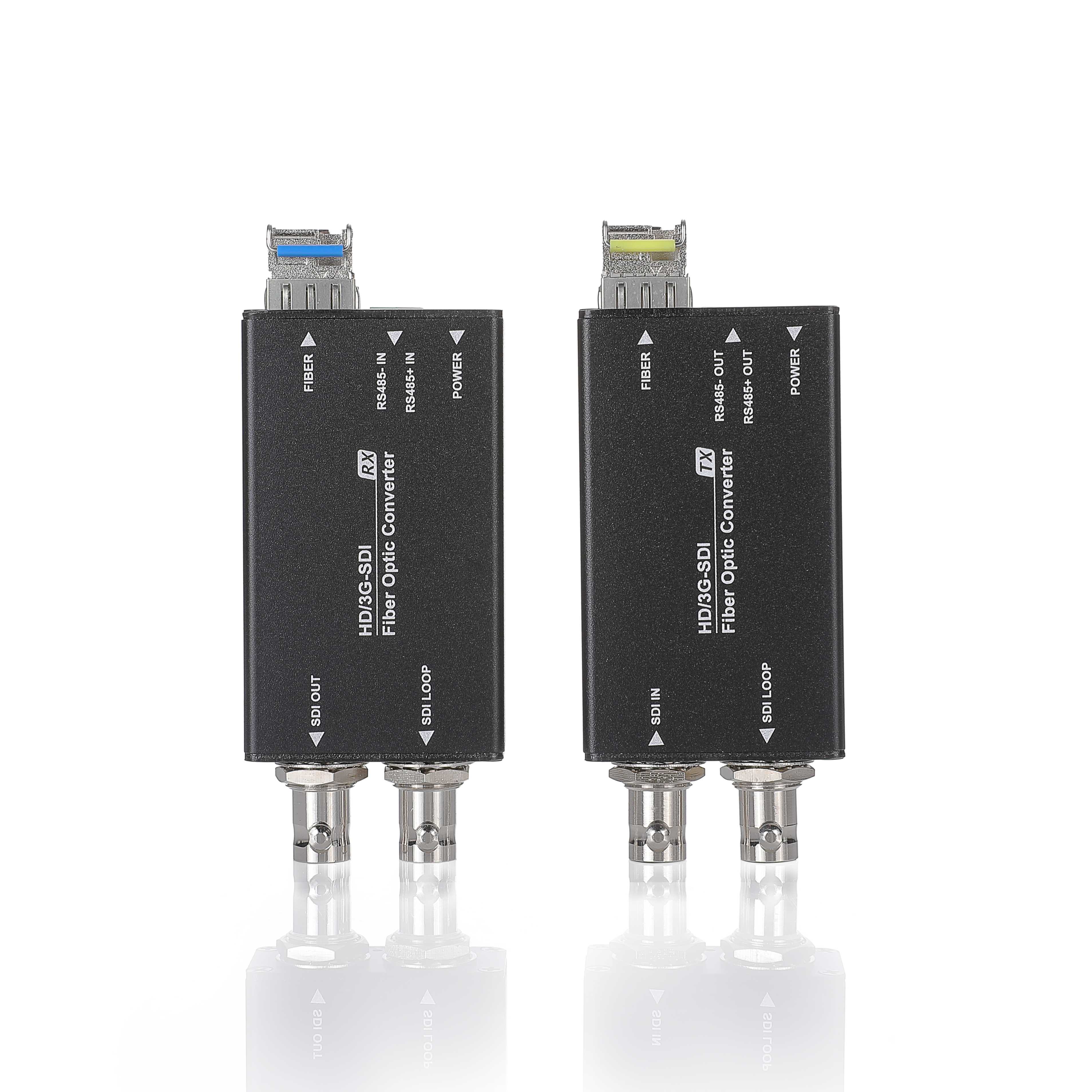 1路正向3G-SDI视频-1路反向RS485数据光端机-迷你版-11100907