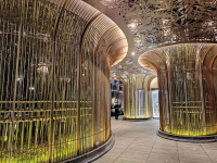 巨型热弯玻璃造型墙-2