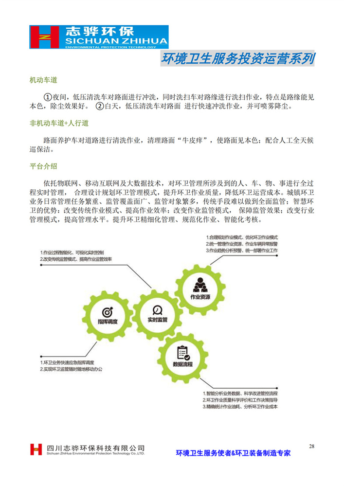 环境卫生服务投资运营系列机动车道