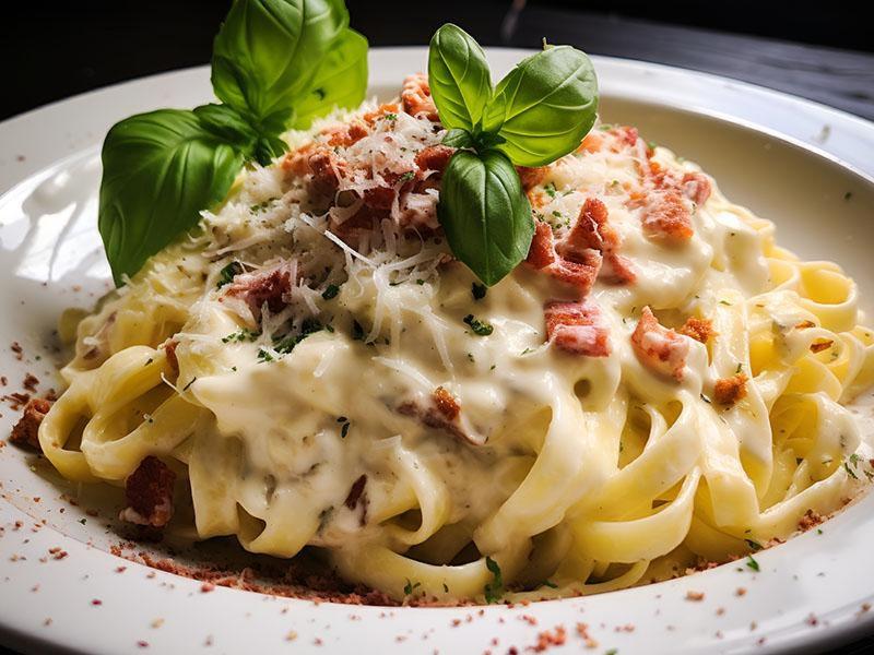 意大利培根奶油意面