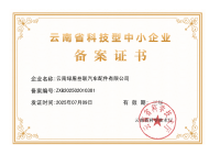 云南绿盾叁联汽车配件有限公司备案证书-1_01