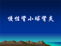 慢性肾炎