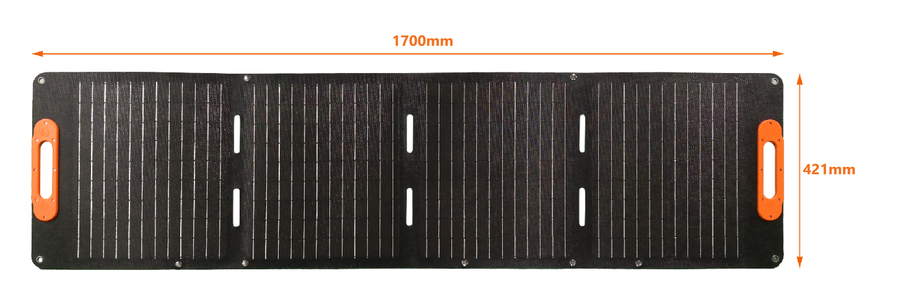 100W-4折叠防水太阳能包展开正面照片