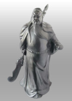 黑陶关公像