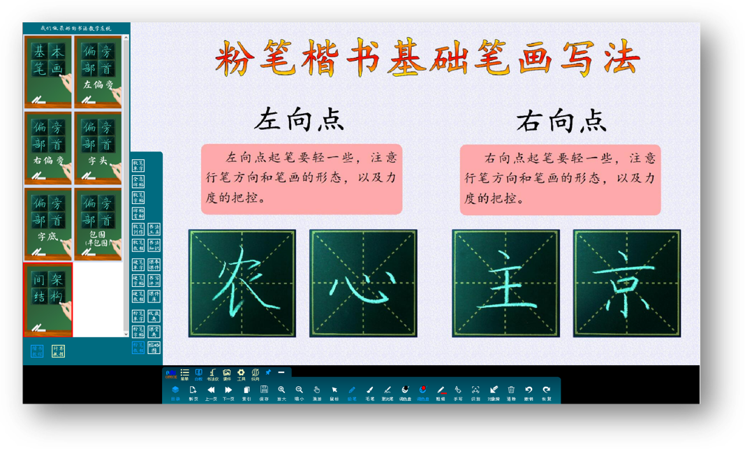 数字书法教室架构图