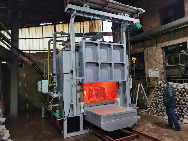 台车燃气式模壳焙烧炉-2