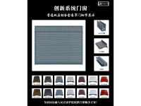 普通三筋双层铝合金卷帘门