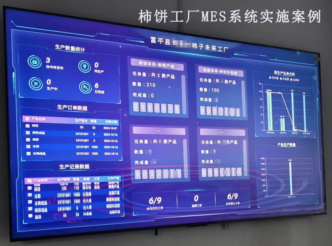 四川嘉越MES制造执行系统为陕西省富平柿饼企业打造数字化工厂