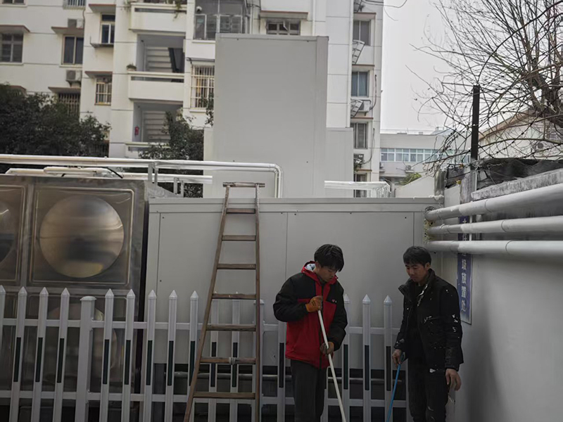 南阳建设银行总行空调机组降噪工程1
