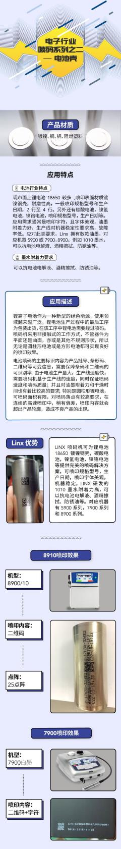 电子行业喷码系列之二：电池壳