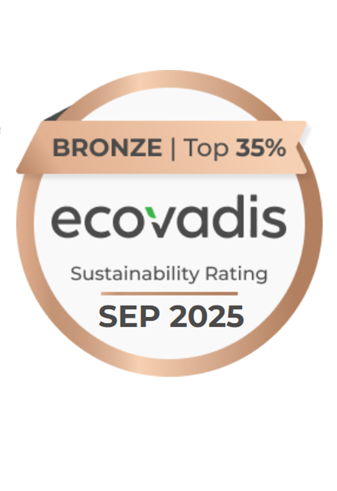 EcoVadis 铜牌奖章