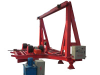 液压倾斜滚轮架