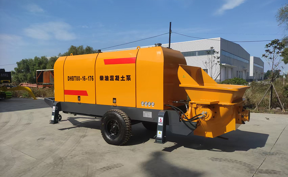 大型80拖式混凝土地泵