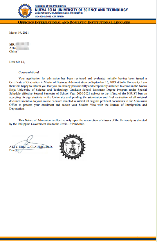 香港优才计划----菲律宾研究生博士