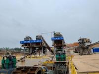 1.湖南常德时产500吨时鹅卵石洗选EPC线