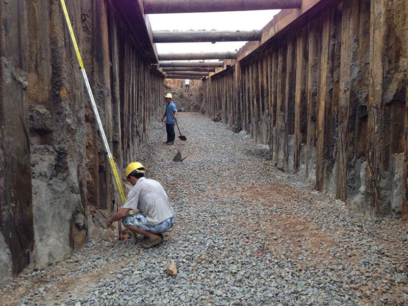 广西北海银滩管道施工-3