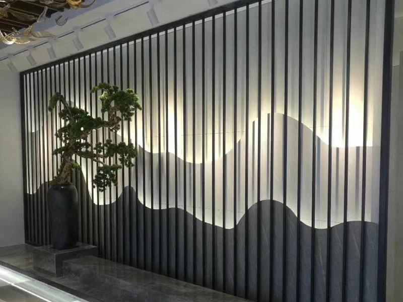 不锈钢屏风背景墙