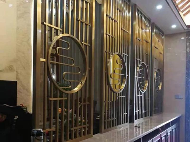 酒店不锈钢隔断屏风